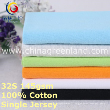 Tissu tricoté de Jersey de coton tricoté pour le textile de chemise (GLLML376)